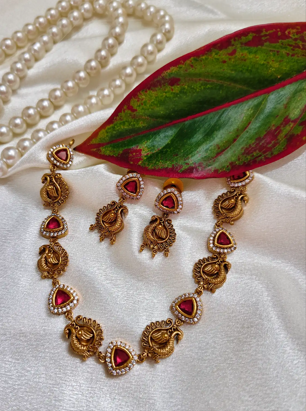 Charmila peacock Necklace set