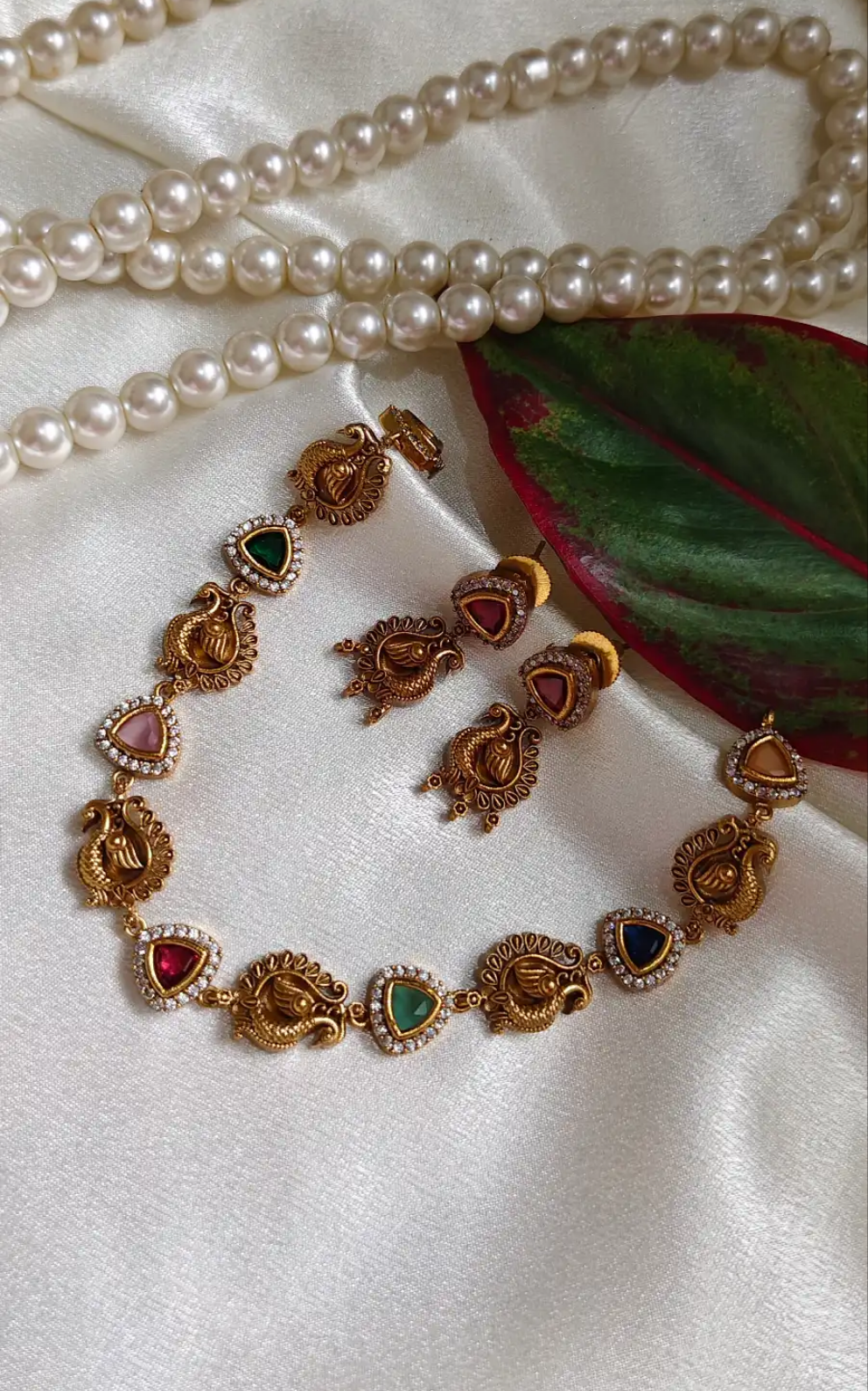Charmila peacock Necklace set