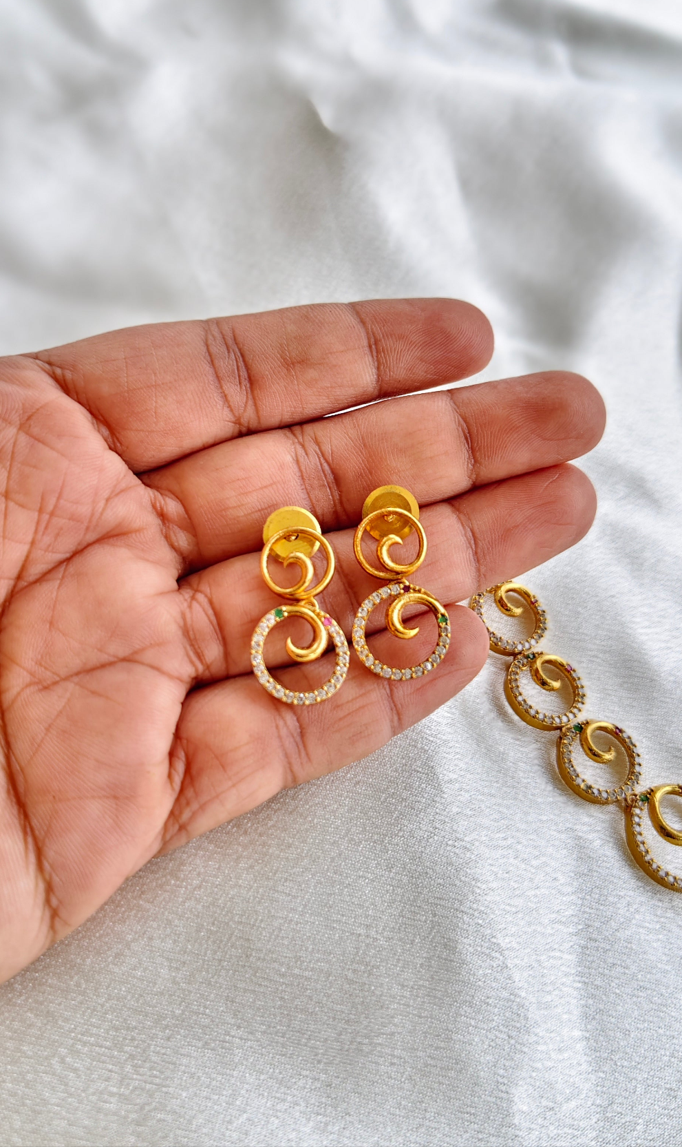 Ring Necklace with Earrings ASM