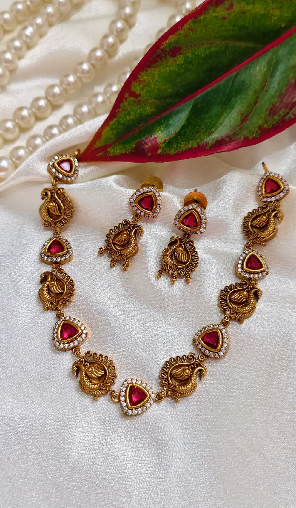 Charmila peacock Necklace set