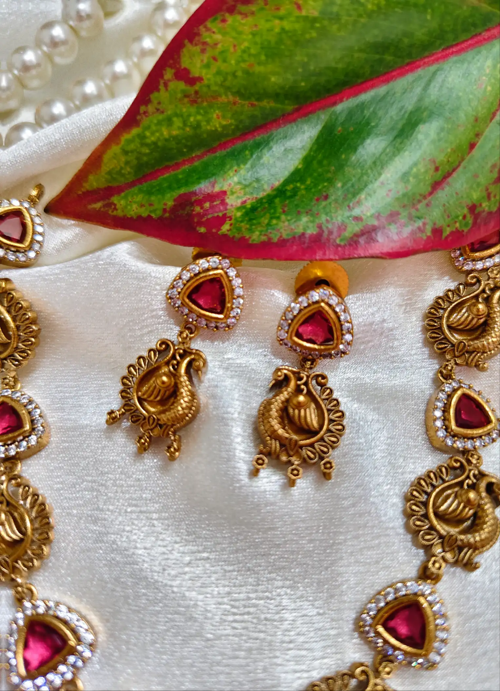 Charmila peacock Necklace set