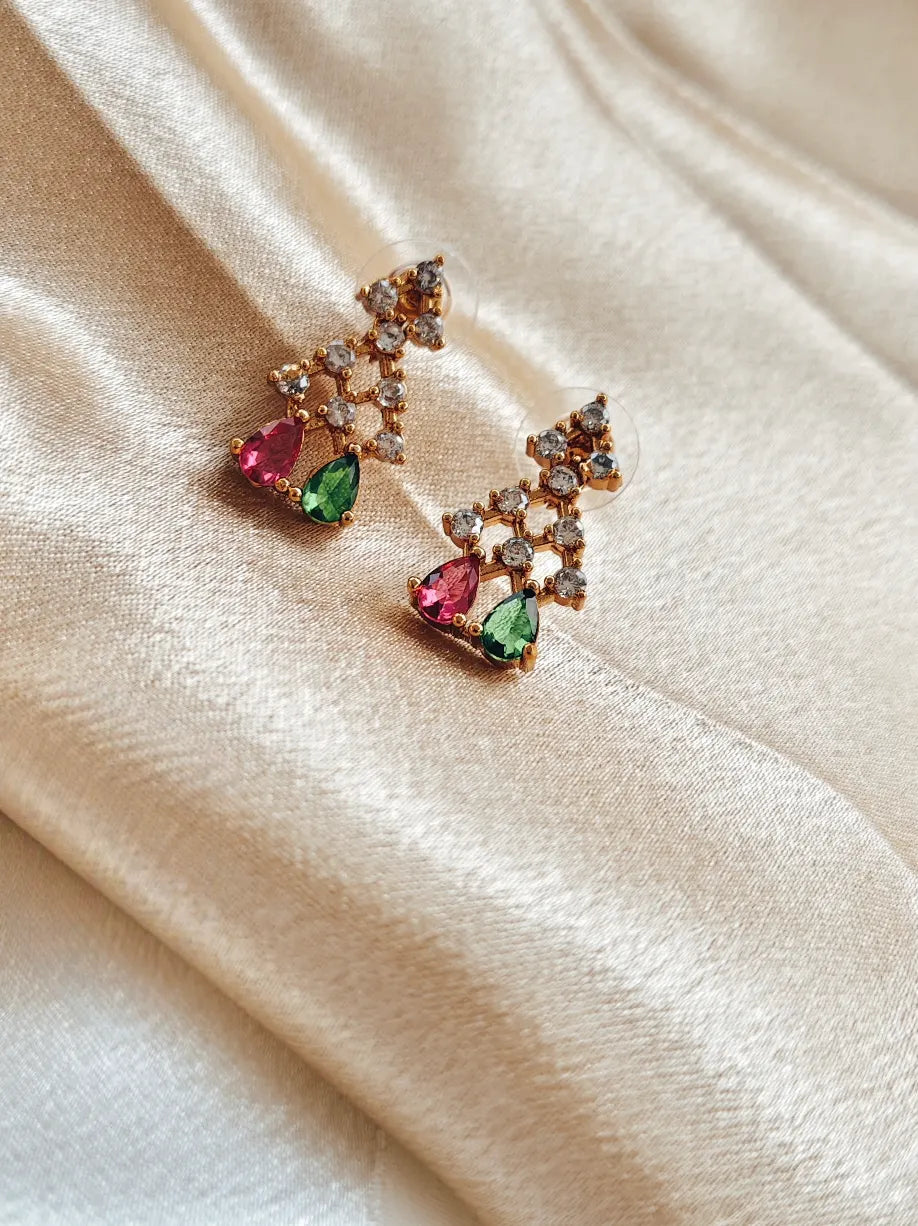 Rainbow Necklace with Earrings ASM11