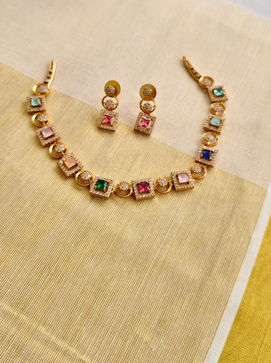 Zinda' AD Necklace with Earrings ASM02