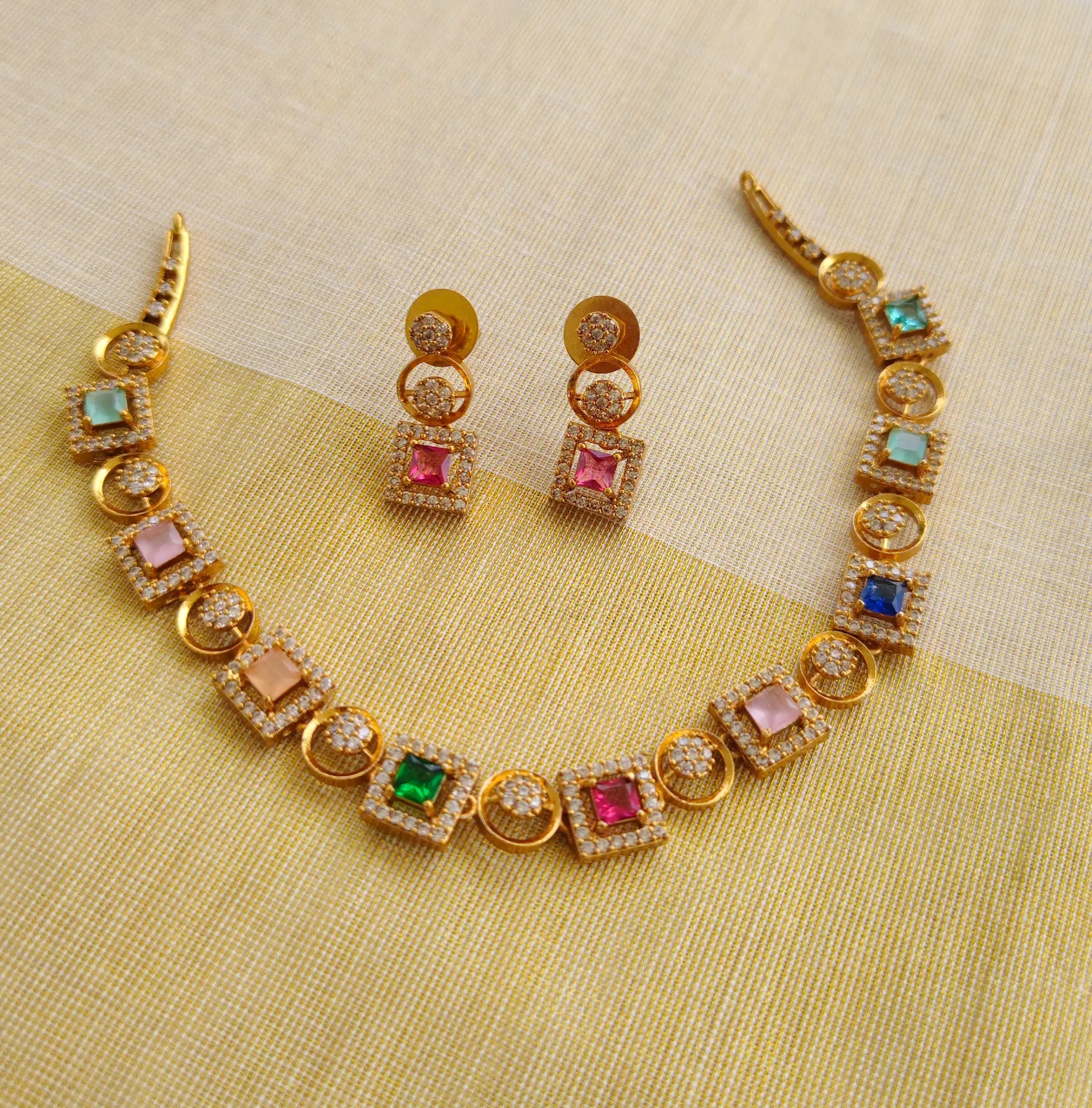 Zinda' AD Necklace with Earrings ASM02